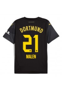 Fotbalové Dres Borussia Dortmund Donyell Malen #21 Venkovní Oblečení 2024-25 Krátký Rukáv